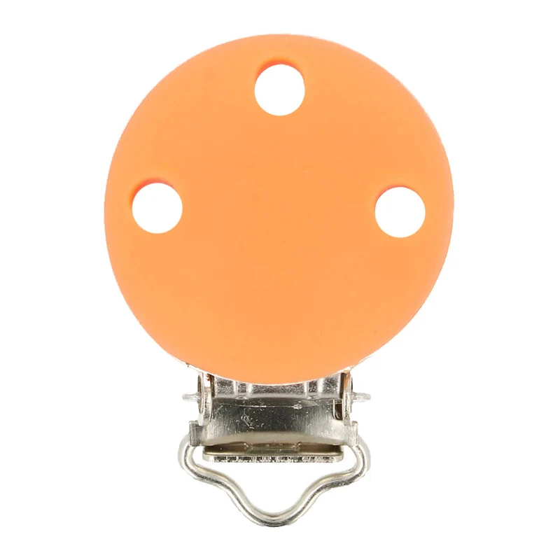 Opry Silikon-Schnullerhalter, hellorange, 29,5 × 42,7 mm