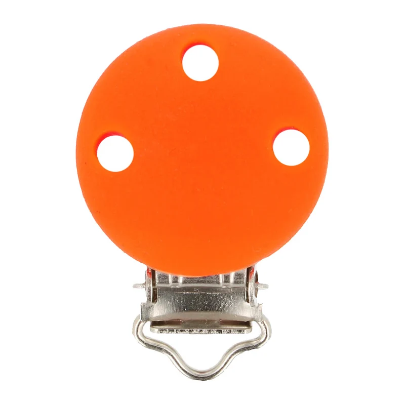 Opry Silikon-Schnullerhalter, orange, 29,5 × 42,7 mm