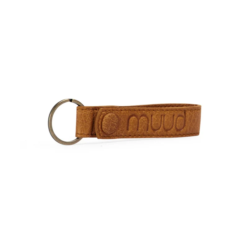 MUUD Dex Whisky – Handgefertigter Schlüsselanhänger aus Leder, 10 x 2 cm