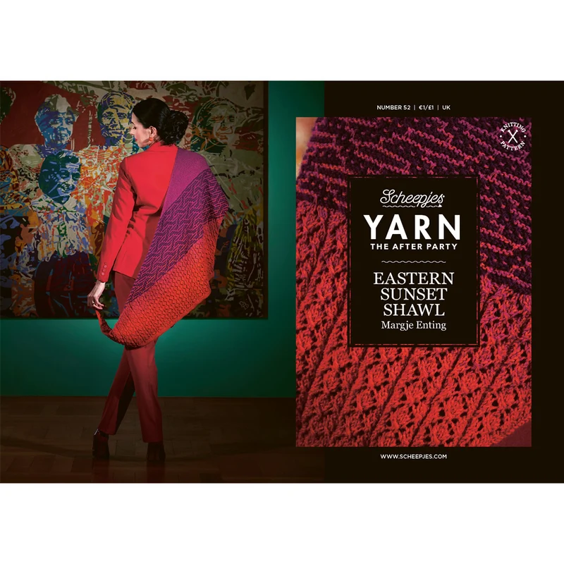 YARN The After Party Nr. 52 Eastern Sunset Shawl UK