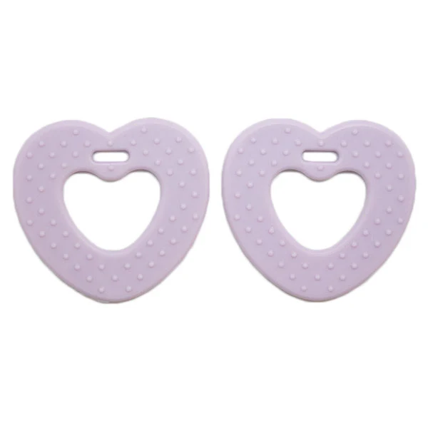 Go Handmade Herzförmige Beißringe 60 Lavendel