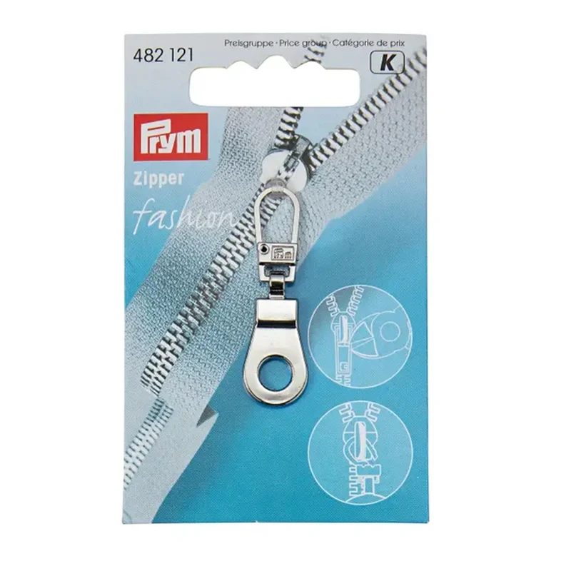 Prym Fashion-Reißverschlussring 01 Silber