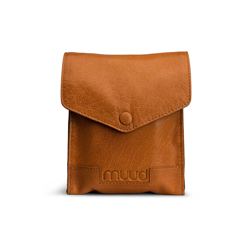 MUUD Betina Whisky – Handgefertigtes Lederetui für austauschbare Stricknadeln, 17 x 13 x 023 cm