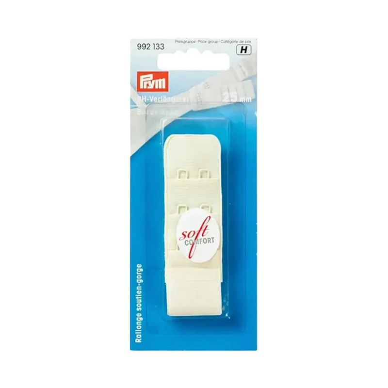 Prym BH-Verlängerungsstück 25 mm, 3 x 2 Haken, Champagner