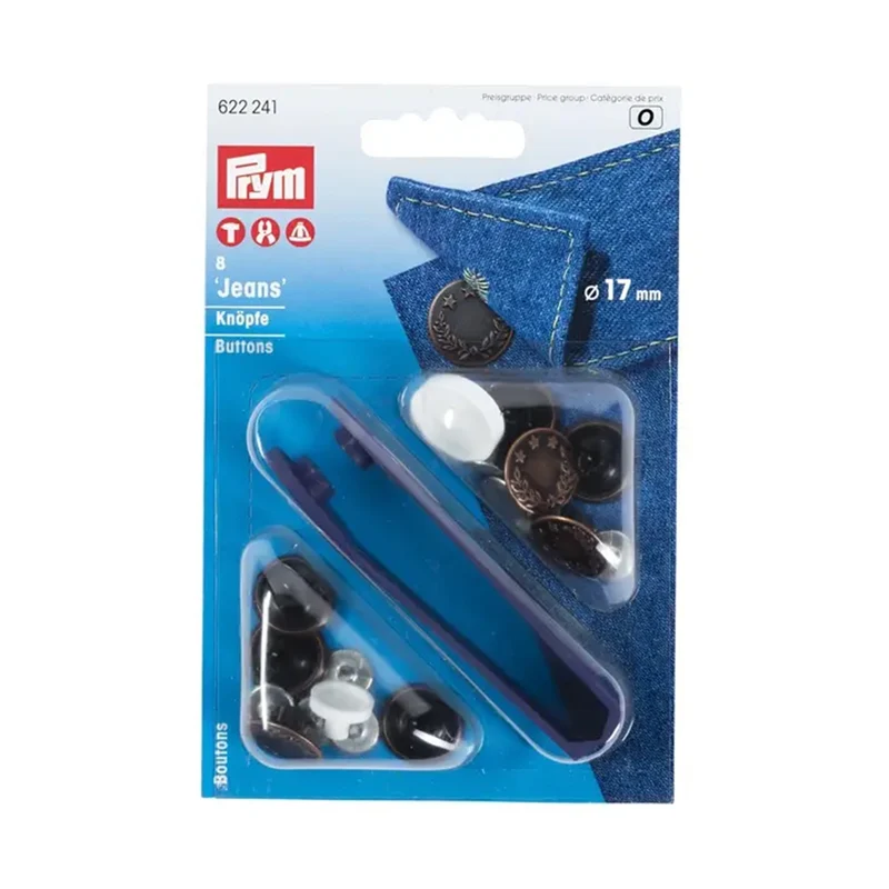 Prym Jeansknöpfe 04 Lorbeerkranz Altkupfer 17 mm