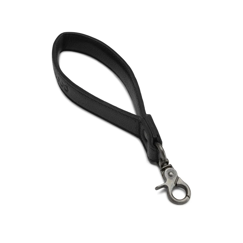 MUUD Cami Black – Handgefertigter Ledergriff für Taschen, 18,5 x 2,2 cm