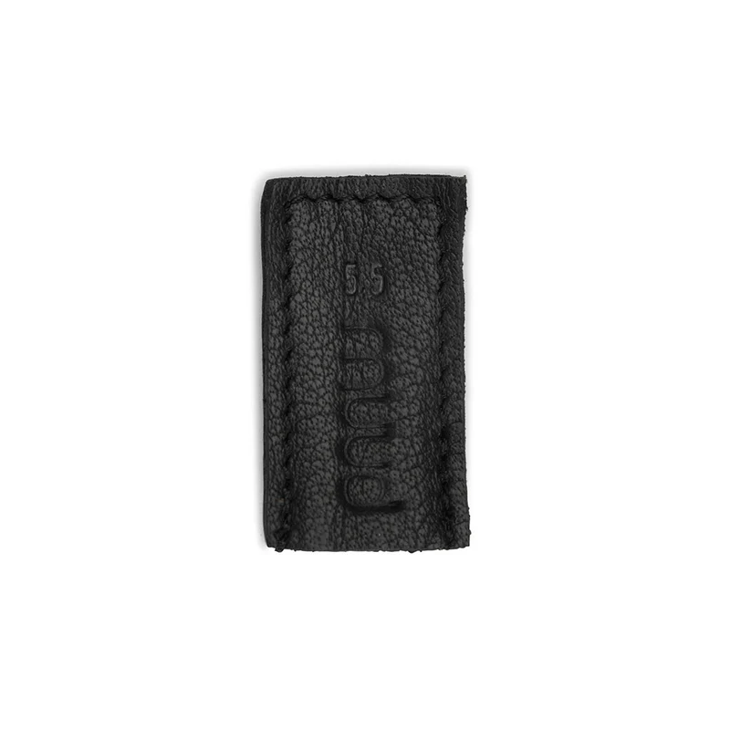 MUUD Chris Black – Handgefertigte Spitzenschoner aus Leder für Stricknadeln
