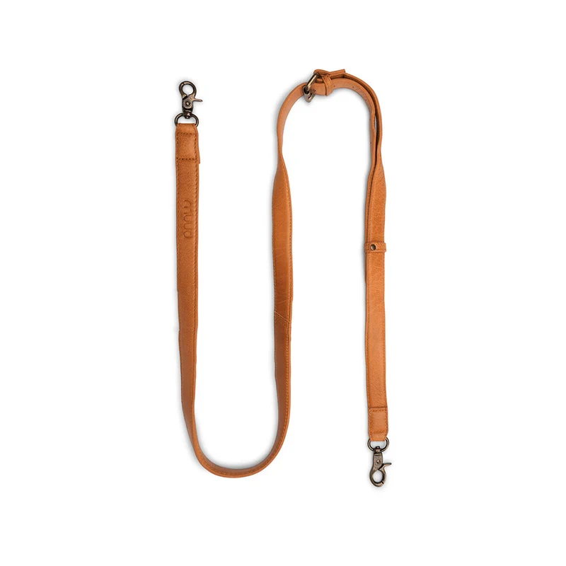 MUUD Caia Whisky – Handgefertigter Ledergriff für Taschen, 127–150 × 2 cm