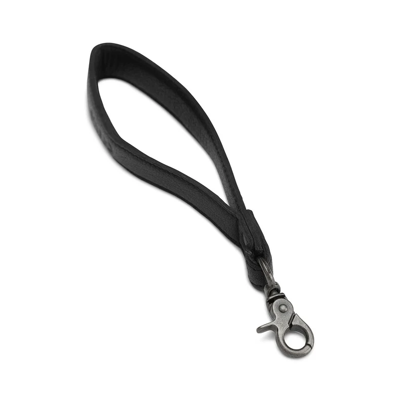 MUUD Cami XL Black – Handgefertigter Ledergriff für Taschen, 21 x 2,2 cm