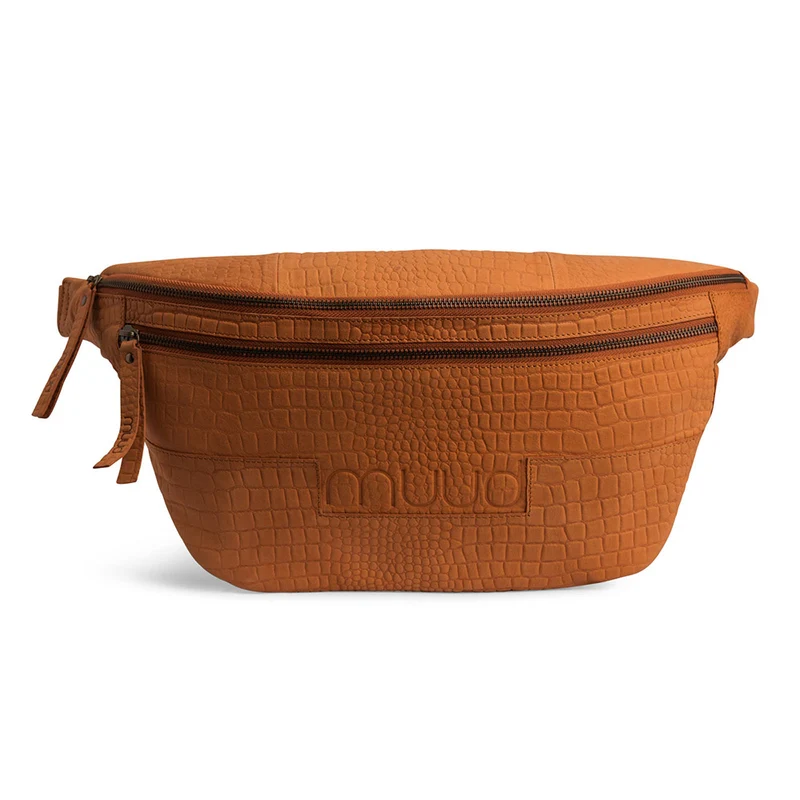 MUUD Vegas XL Whisky – Handgefertigte Ledergürteltasche 21 x 48 cm