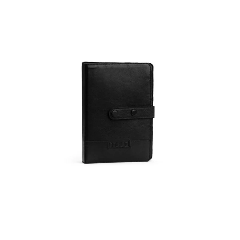 MUUD Carita Black – Handgefertigtes Lederetui 15 x 22 x 6 cm