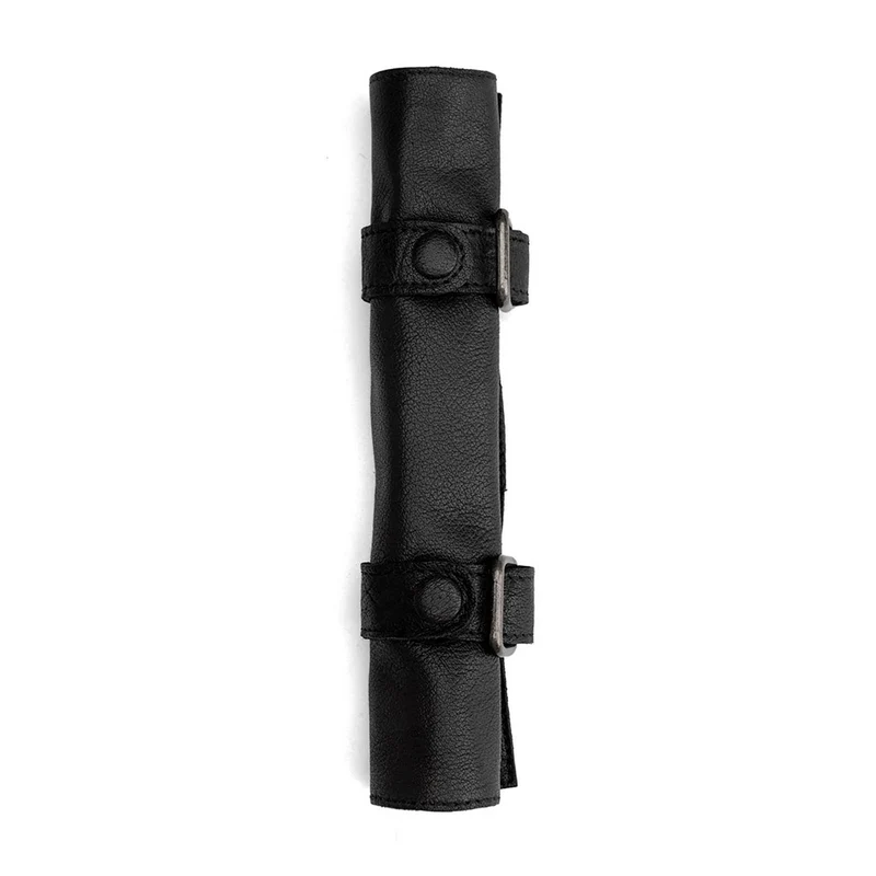 MUUD Carita C Black – Handgefertigte Ledereinlage 14 x 21 cm für Rundstricknadeln