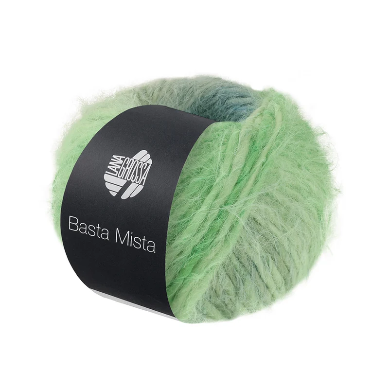 Lana Grossa Basta Mista 115 Grüngrau/Graublau/Hellpetrol/Grau/Hellgrün