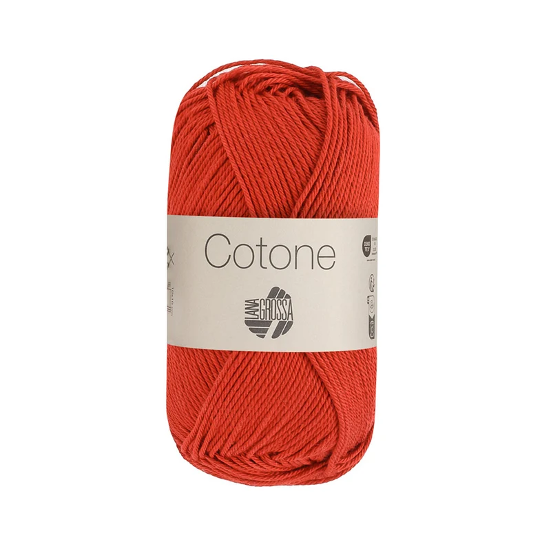 Lana Grossa Cotone 141 Leuchtendes Rot