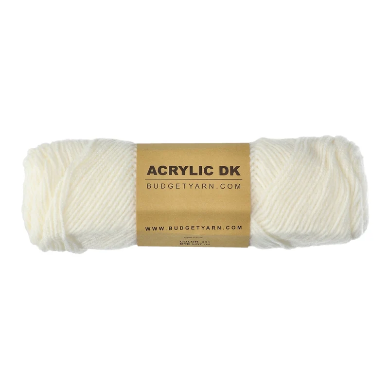 BudgetYarn Acryl DK 001 Weiß