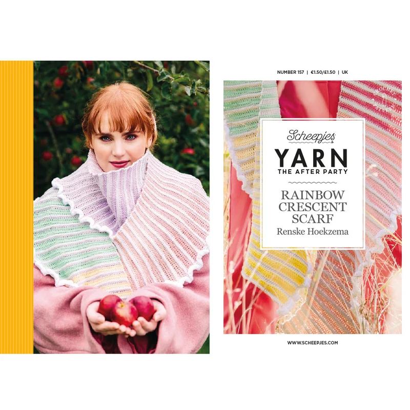 YARN The After Party Nr. 157 Rainbow Crescent Scarf UK