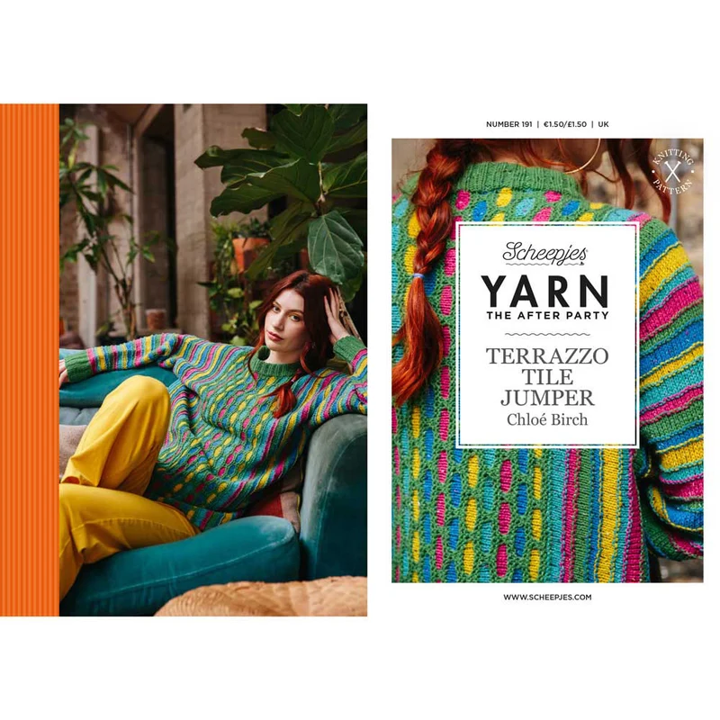 YARN The After Party Nr. 191 Pullover im Terrazzo-Fliesen-Look UK