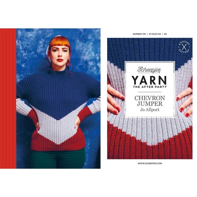 YARN The After Party Nr. 130 Chevron-Pullover UK