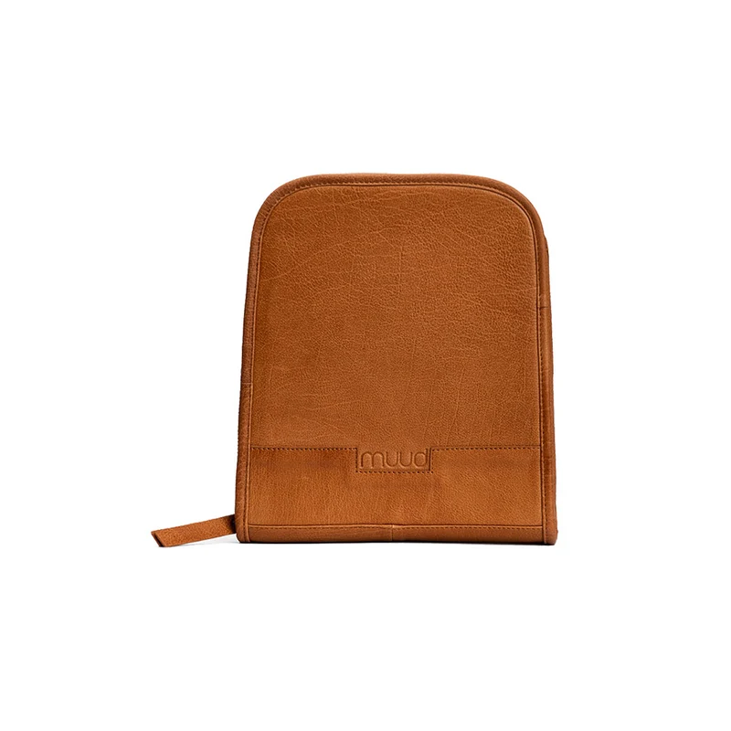 MUUD Voss Whisky – Handgefertigtes Lederetui für Rundstricknadeln, 25 x 22 x 16 cm