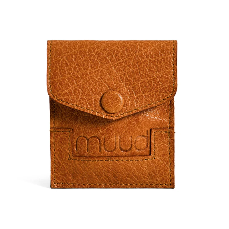 MUUD Bergen Whisky – Handgefertigtes Lederetui für Handarbeitszubehör, 9,5 x 8 cm