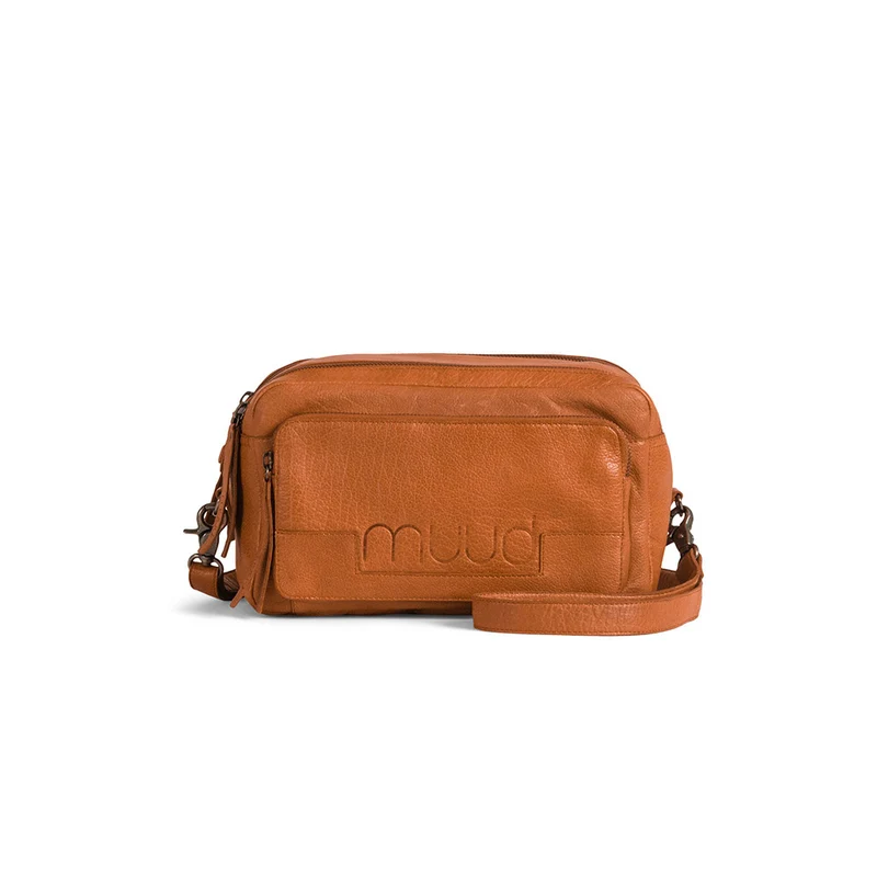 MUUD Stavanger Whisky – Handgefertigte Umhängetasche aus Leder, 16 x 26 cm