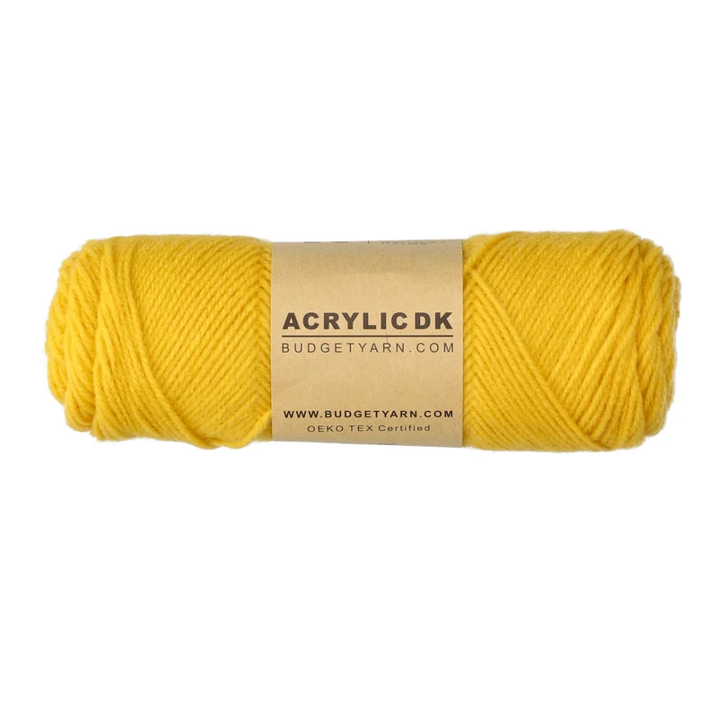 BudgetYarn Acryl DK 015 Senfgelb