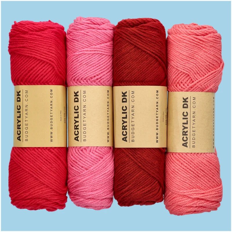 BudgetYarn Acrylic DK 035 Girly Pink