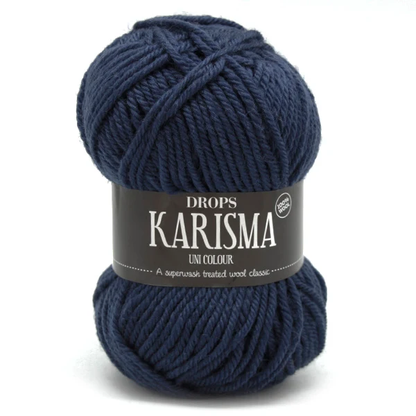 Drops Karisma Uni Colour 037 Dunkelblau/Grün