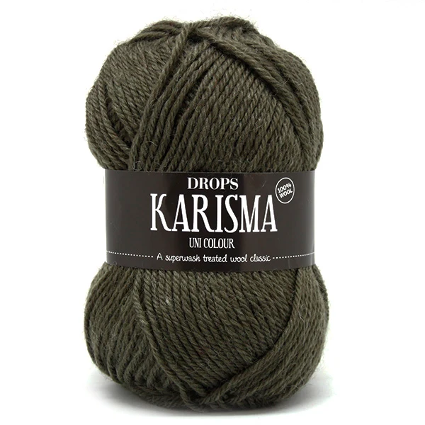 DROPS Karisma Uni Colour 057 Olivgrün