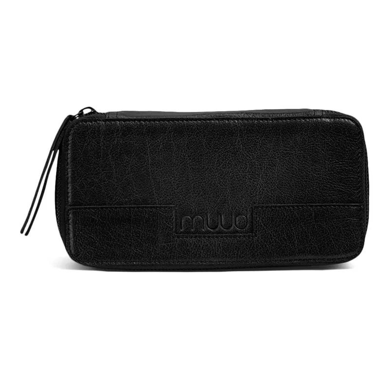 MUUD Hope Black – Handgefertigtes Lederetui 6 x 20 cm