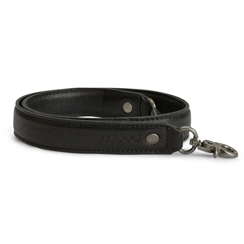MUUD Hudson XL Black – Handgefertigter Lederriemen 2 × 70 cm