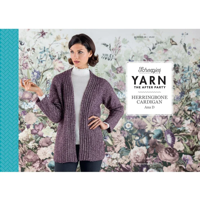 YARN The After Party Nr. 29 Herringbone-Strickjacke UK