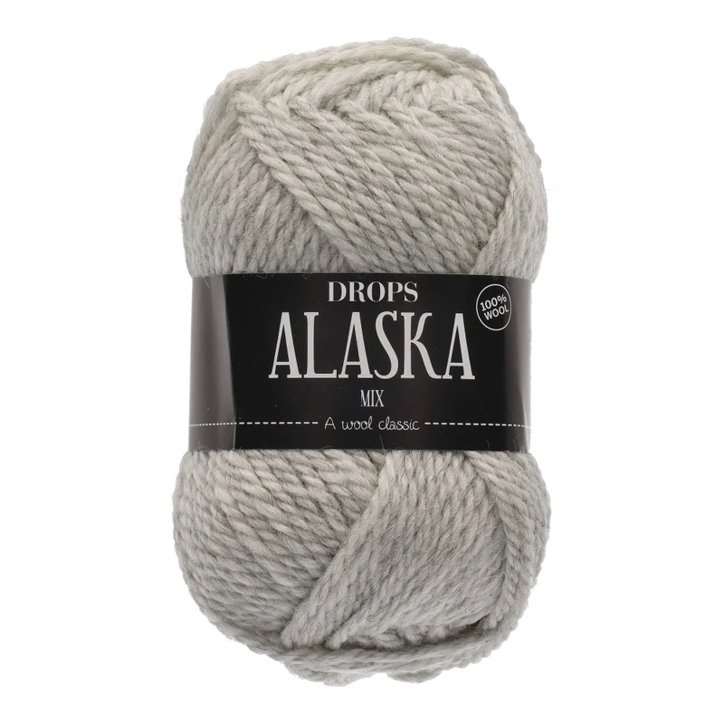 DROPS Alaska Mix 063 Perlgrau