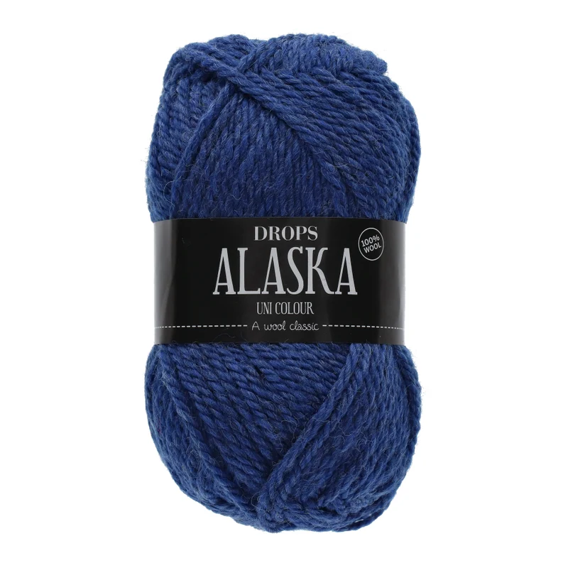 DROPS Alaska Uni Colour 015 Kobaltblau
