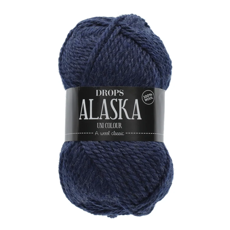 DROPS Alaska Uni Colour 012 Marineblau