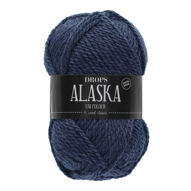 DROPS Alaska Uni Colour 037 Graublau