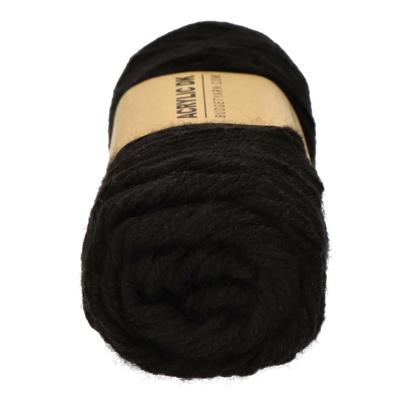 BudgetYarn Acrylic DK 100 Schwarz
