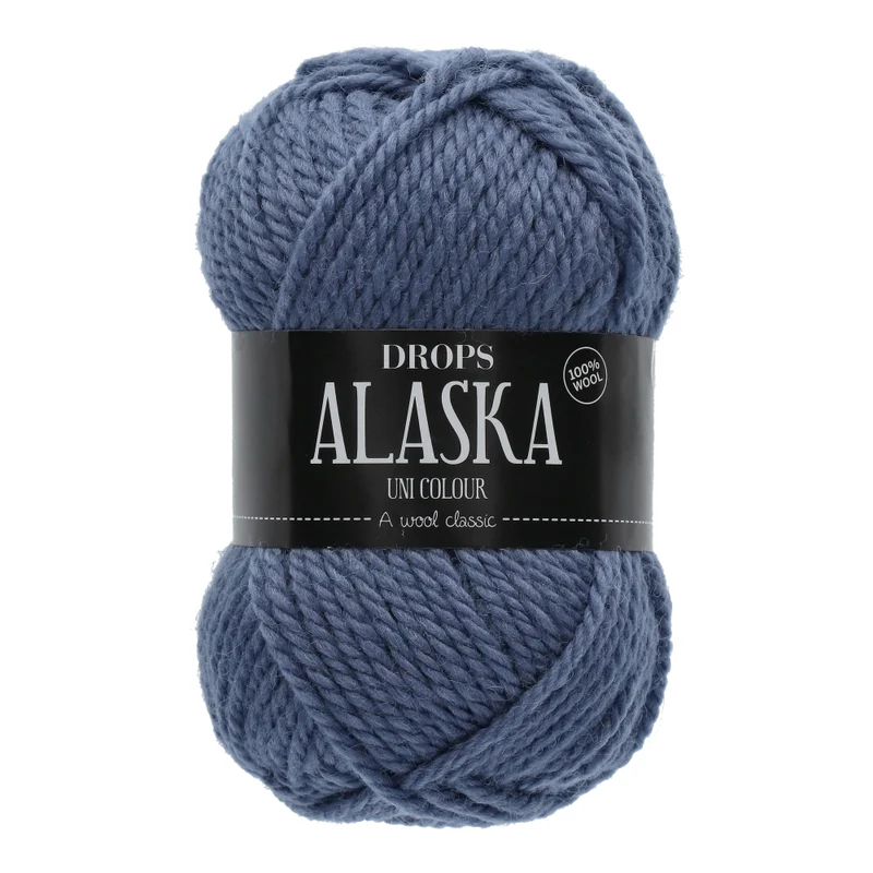 DROPS Alaska Uni Colour 057 Denimblau
