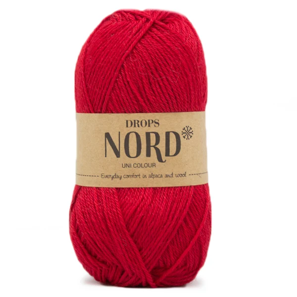 DROPS Nord Uni Colour 14 Rot