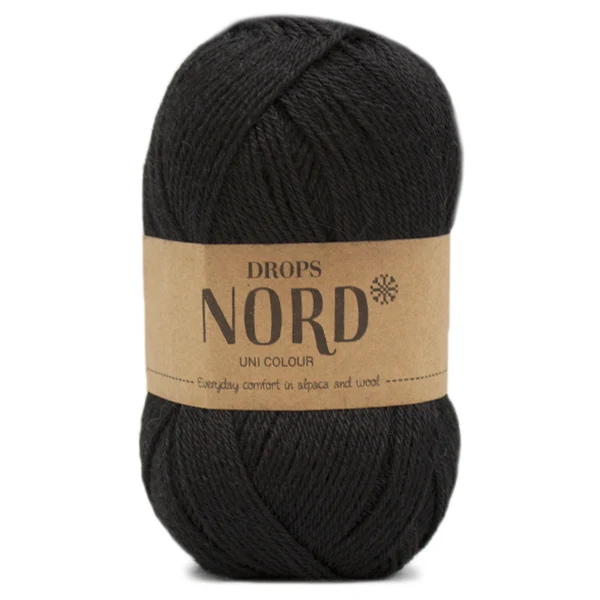 DROPS Nord Uni Colour 02 Schwarz