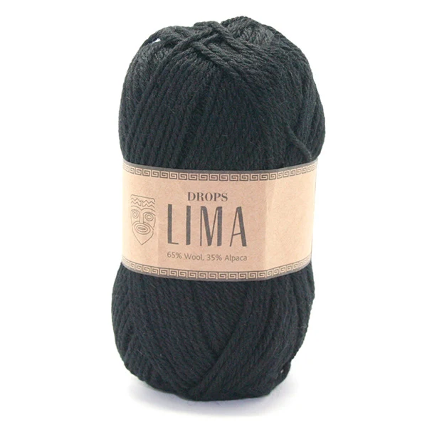 DROPS Lima Uni Colour 8903 Schwarz