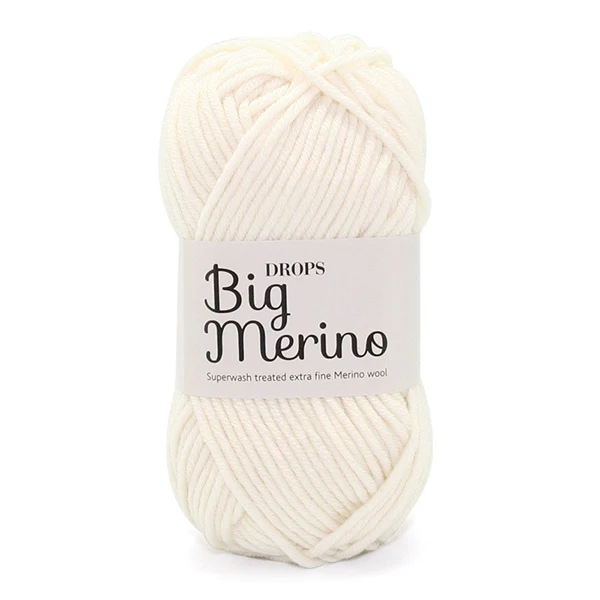 Drops Big Merino Uni Colour 01 Natur