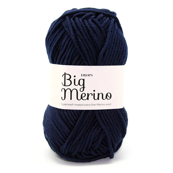 Drops Big Merino Uni Colour 17 Marineblau