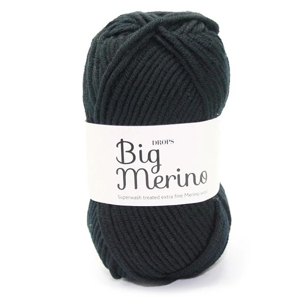 DROPS Big Merino Uni Colour 04 Schwarz