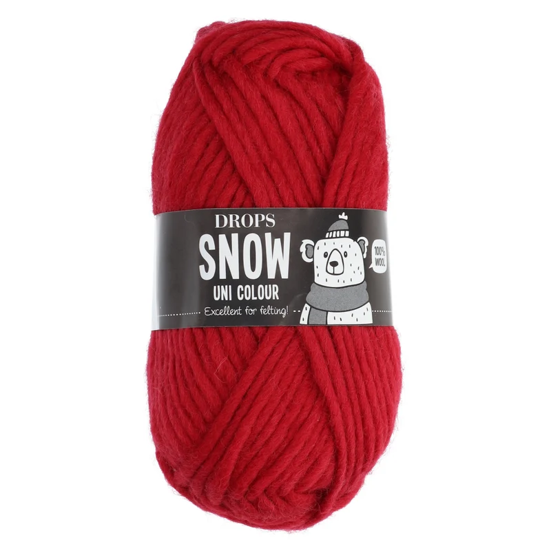 DROPS Snow Uni Colour 008 Karminrot