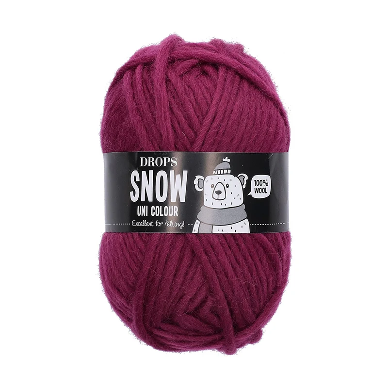 DROPS Snow Uni Colour 010 Maulbeer-Lila