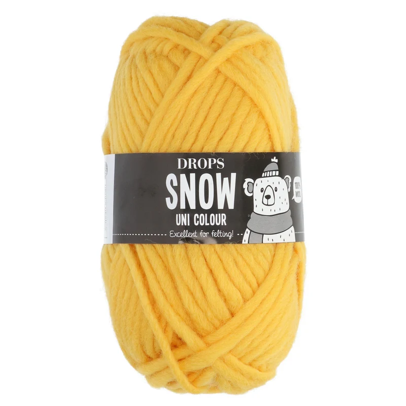 Drops Snow Uni Colour 024 Gelb