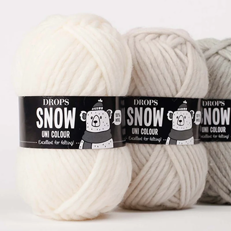 Drops Snow Uni Colour 024 Gelb