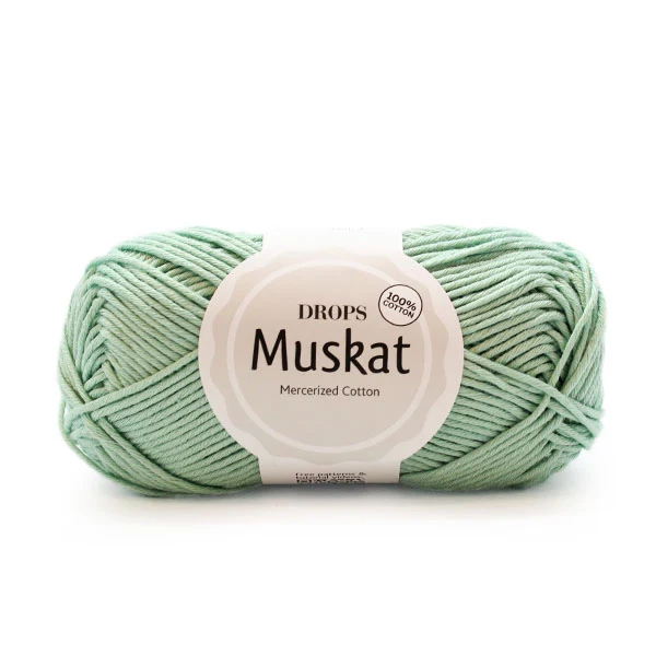 DROPS Muskat Uni Colour 20 Helles Mintgrün