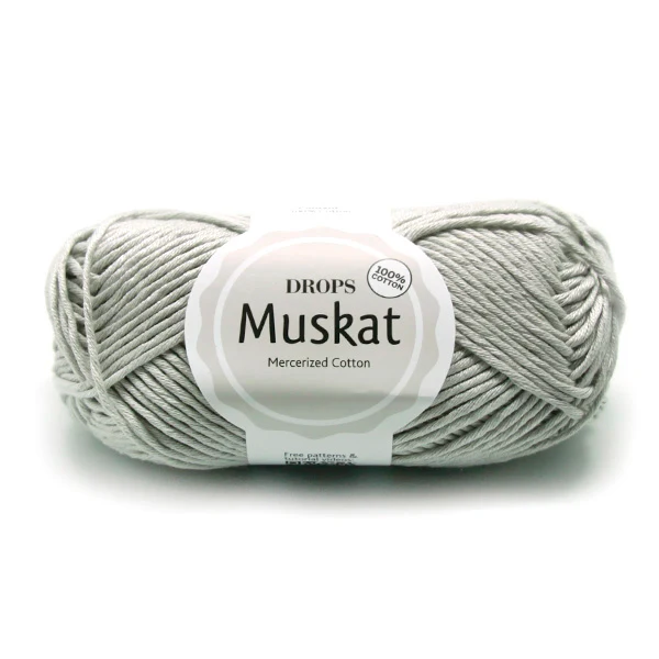 Drops Muskat Uni Colour 19 Hellgrau
